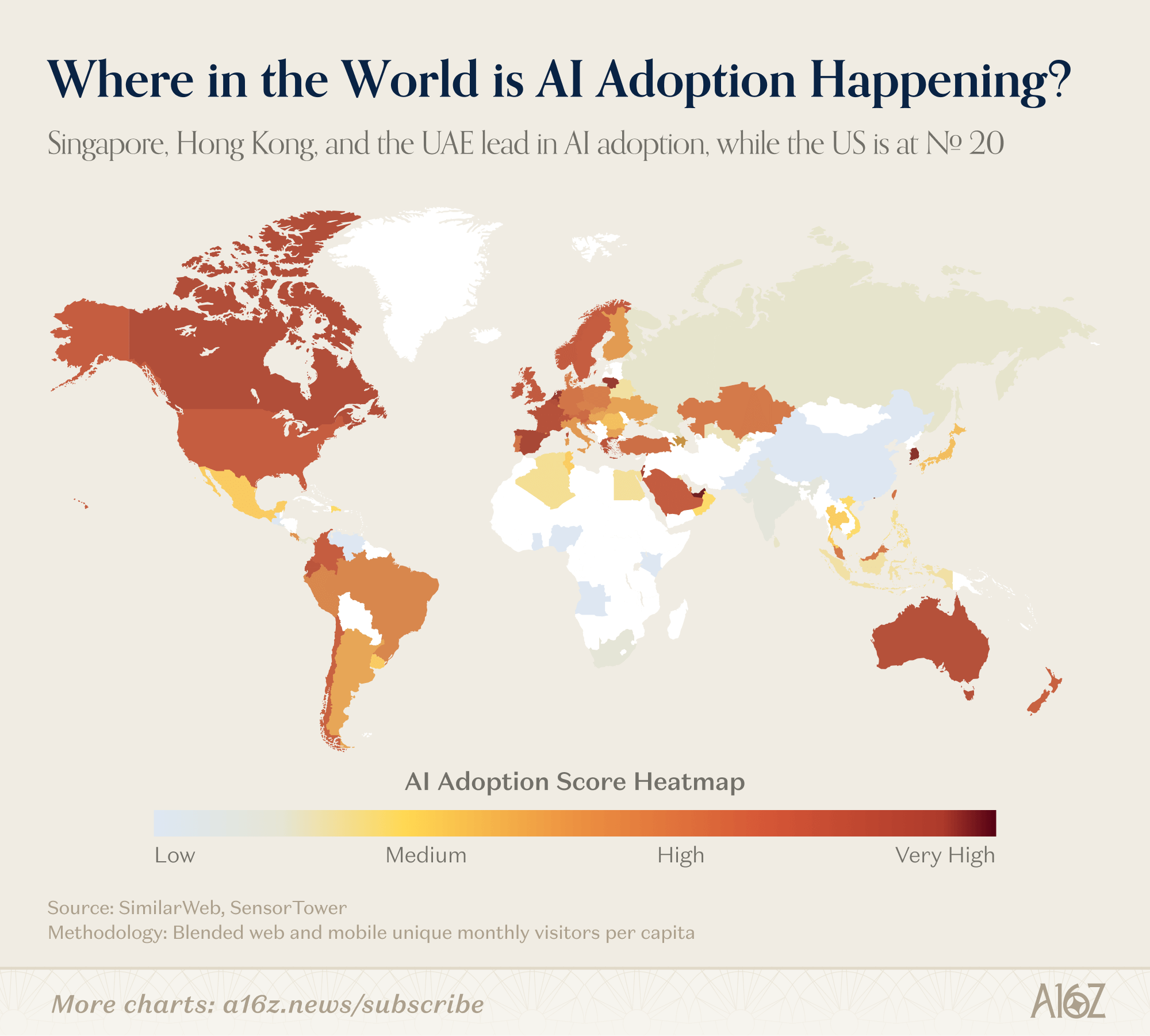 AI adoptáció per capita – Magyarország top 20